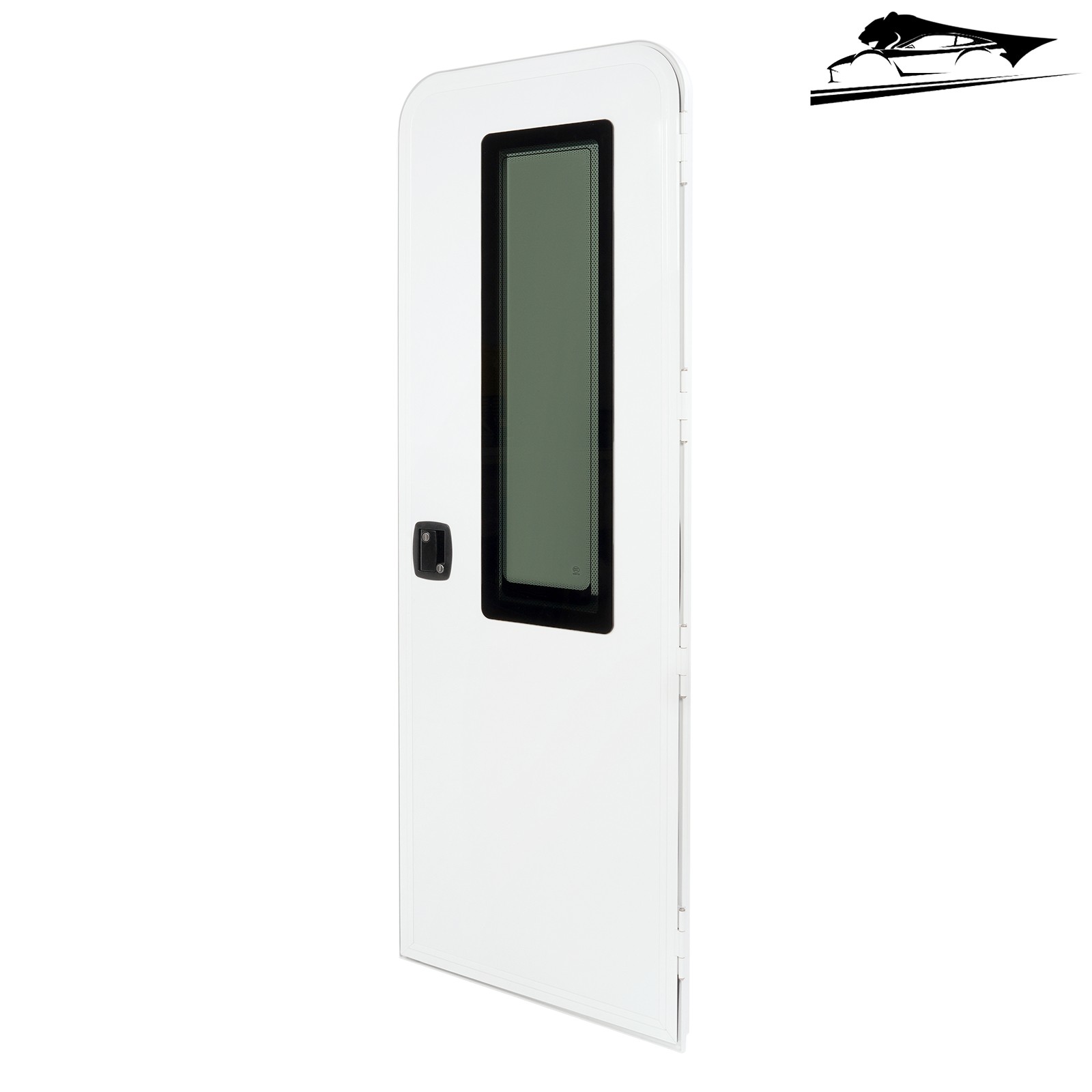 24″ X 68″ Aluminum Radius RV Entry Door Entrance White w/ LOCK/KEY For Universal
