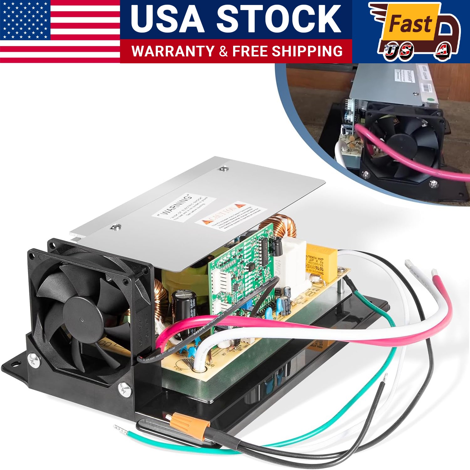 For WFCO WF-8955-AD-MBA Converter Lower Main Board Assembly 55A, 105-130VAC 950W