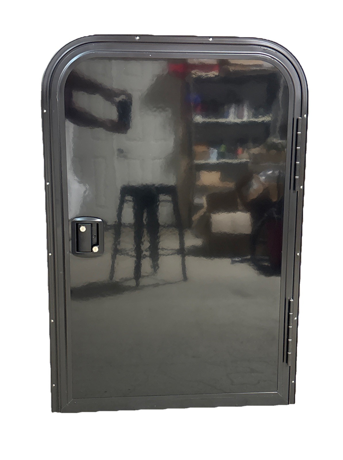 RV Camper Driver Tear Drop Trailer Entry Door Black 26″ x 40″ Entry Door Right