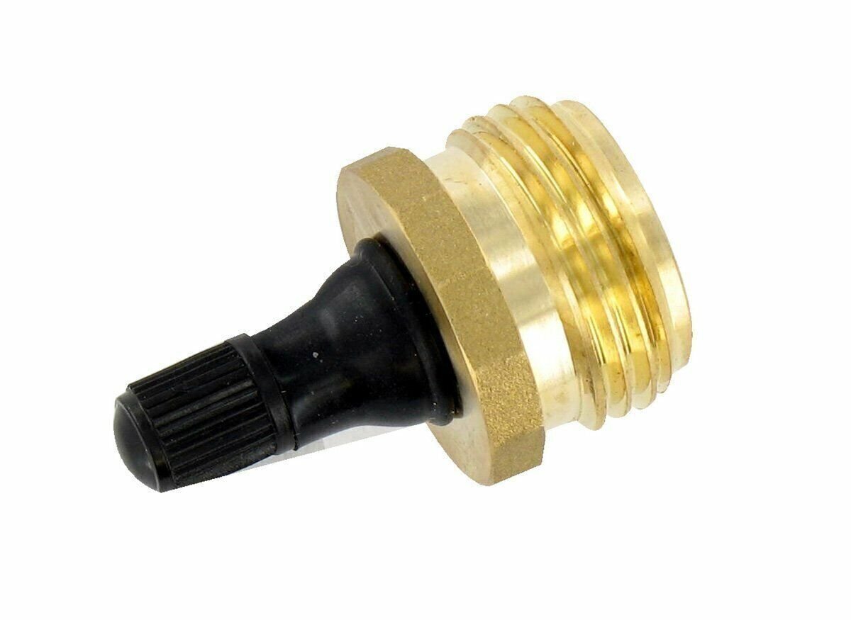 Valterra Blow Out Plug w/Schrader Valve Brass Carded P23518LFVP