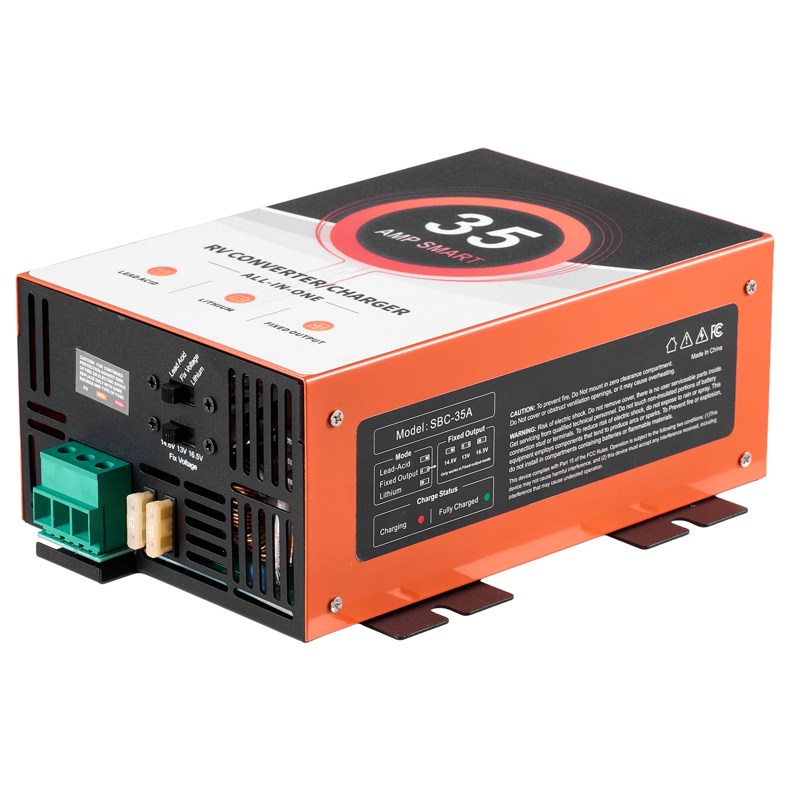 Uimoso 35 Amp RV Power Converter 110V AC to 12V DC Battery Charger