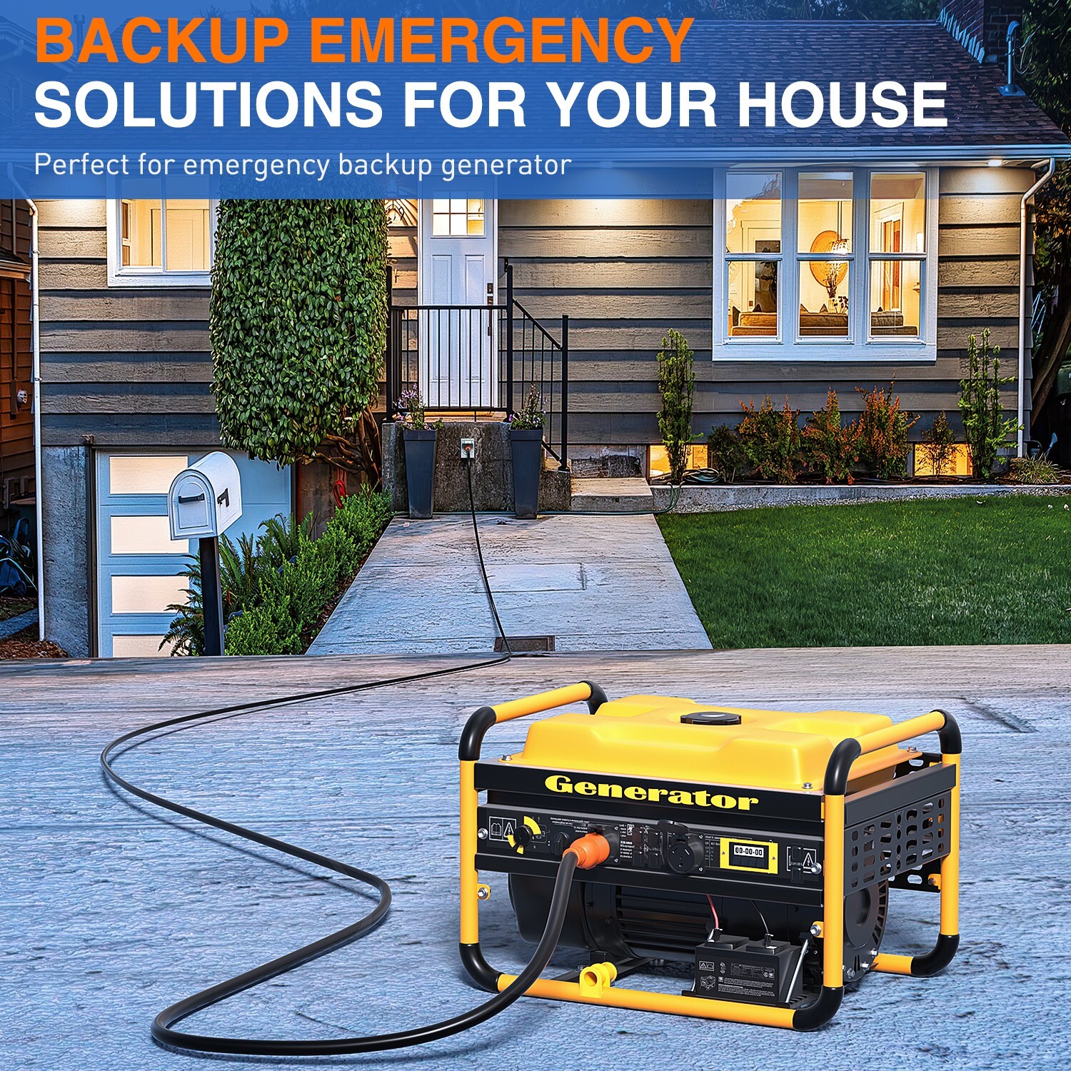 Nilight 30 Amp 100FT Generator Extension Cord 125/250V 7500 Watt 10 Gauge