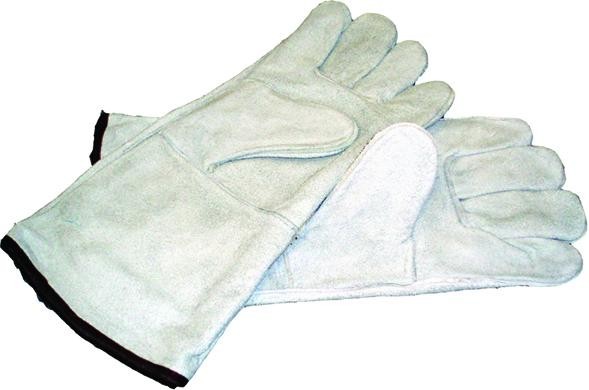 Long Cuff Leather Safety Gloves, Boat, Marine, Construction Shrink Welding Glove