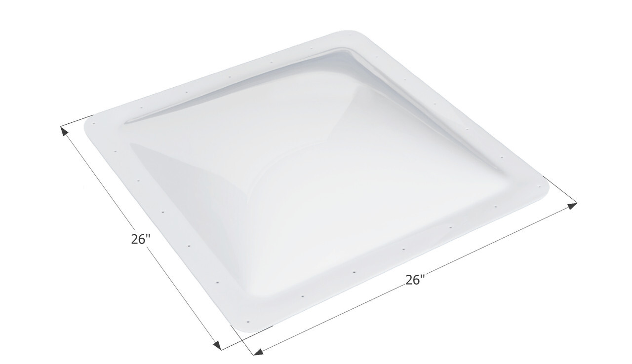 Icon 01857 26″ x 26″ White SL2222 for RV Skylight