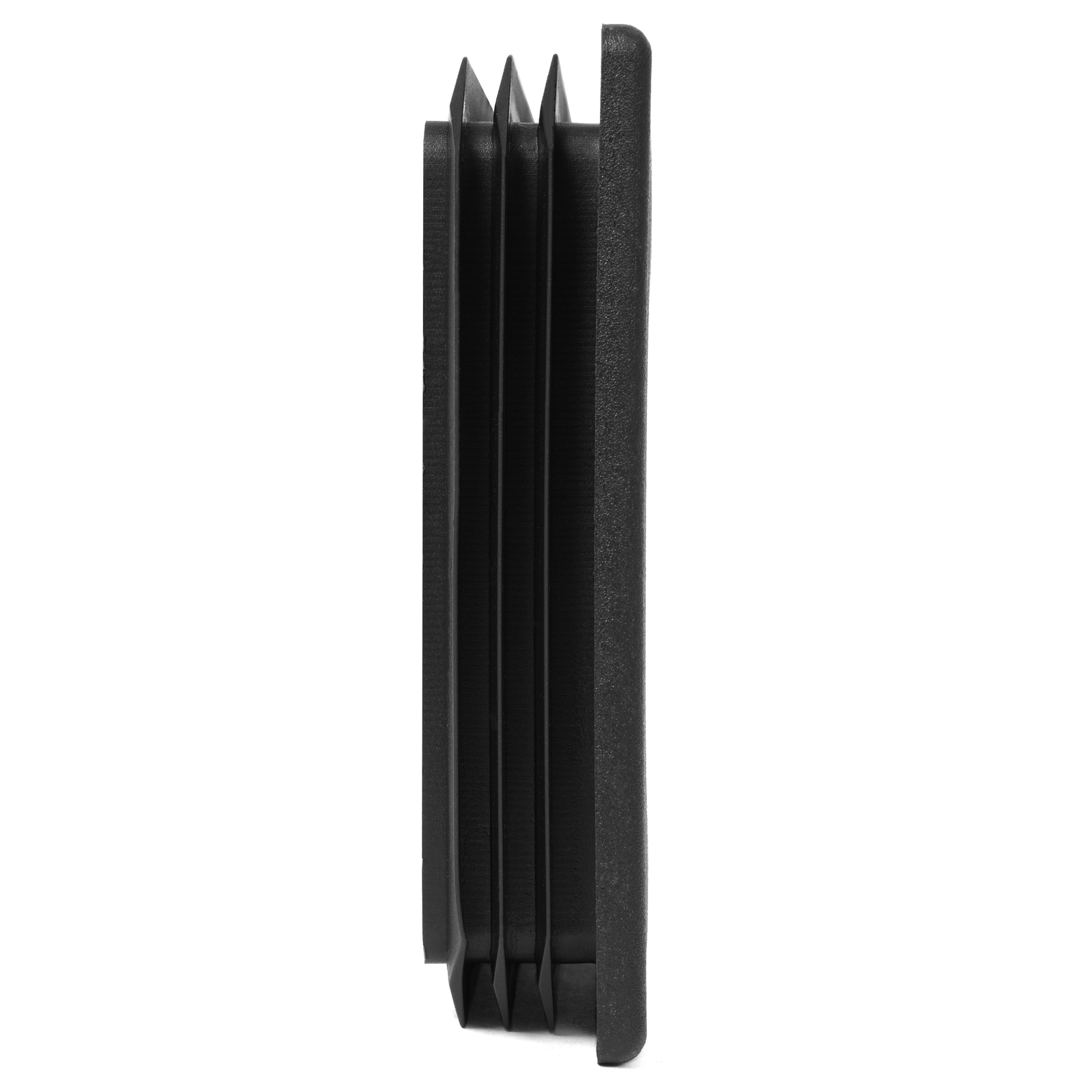 2PCS 4″ Square Bumper Plug For RV Camper Trailer Rubber Black