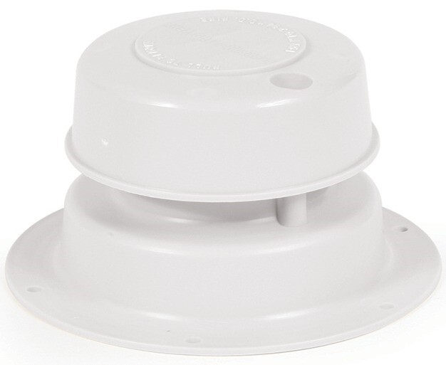 Camco RV White – Black Plumbing Roof Vent Cap with Removable Top