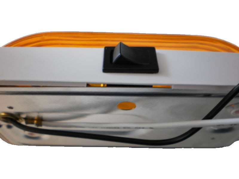 Bargman RV Trailer Amber Yellow Plastic Cargo Light Camper