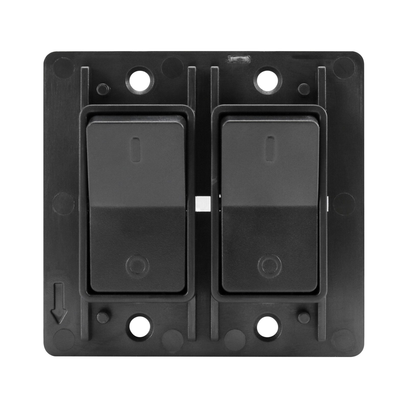 Single 2 Gang On-Off 12 volt Black Light Switch – RV Camper Trailer Marine Boat