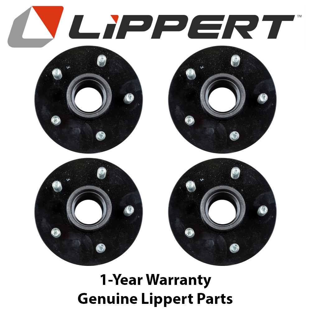 Lippert 4-Pack 2,200‑lb Idler Hubs 5 on 4.5 Fits 13‑15″ Wheels – Fit Dexter/Alko