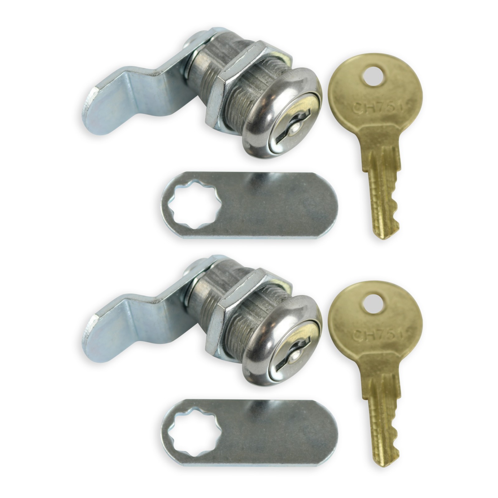 Leisure CW 2 pack 7/8″ RV Compartment Door Cam Lock latch with CH751 Key