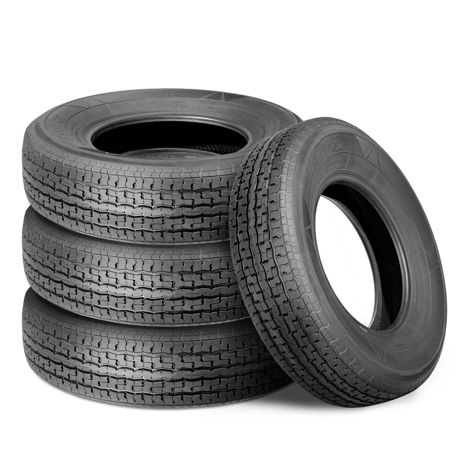 4PCS ST205/75R15 Boat Trailer Tires 8PR Radial Load Range D 205 75 15 All Season