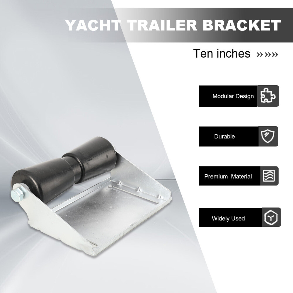 Boat Trailer Roller with Bracket 10in Keel Roller Assembly Kit for Boat Trailer