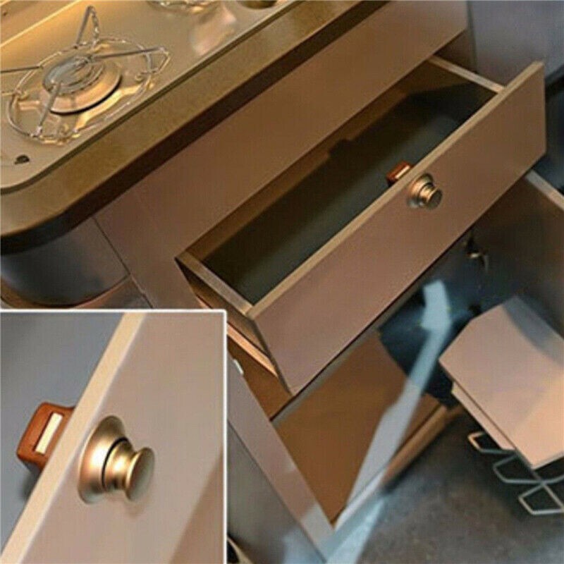 Latch Knob Push Button Catch Lock Cupboard Door for MOTORHOME Cabinet Camper