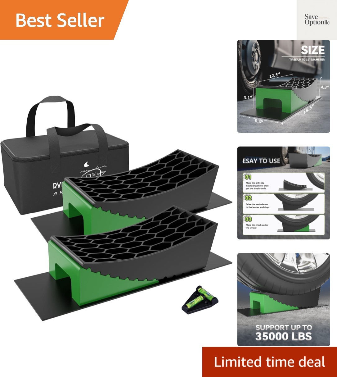 Camper Levelers 8-Piece Kit RV Leveling Blocks Camper Wheel Chocks Including …