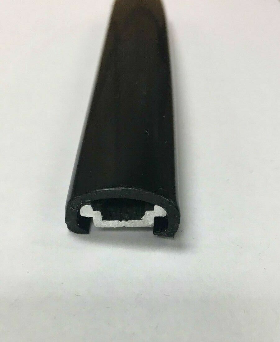 4″ SAMPLE Small Retainer Aluminum Vinyl Trim Type T4 Track 5/8″x 3/16″