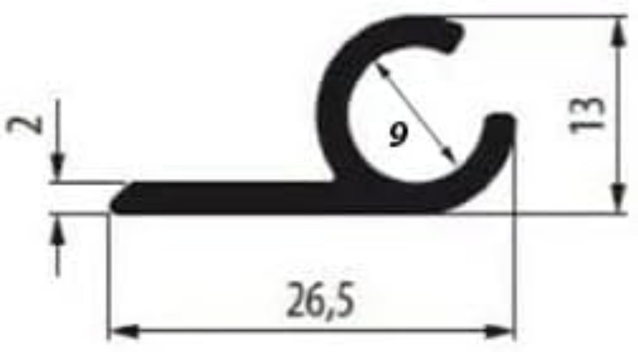 Lightweight 47cm Aluminum Awning Rail – Fits 4.5mm to 9mm with Easy Installation