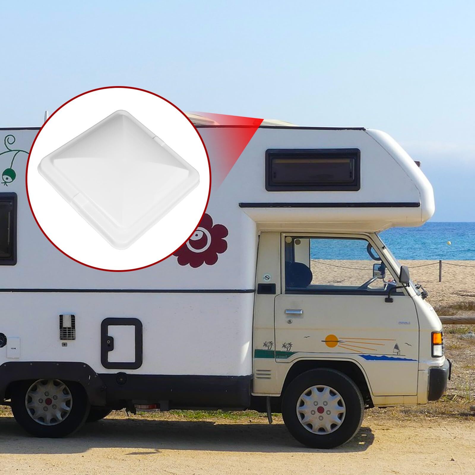 Jack Boss RV Vent Covers 14″ x 14″ Set of 2 for Trailers and Motorhomes
