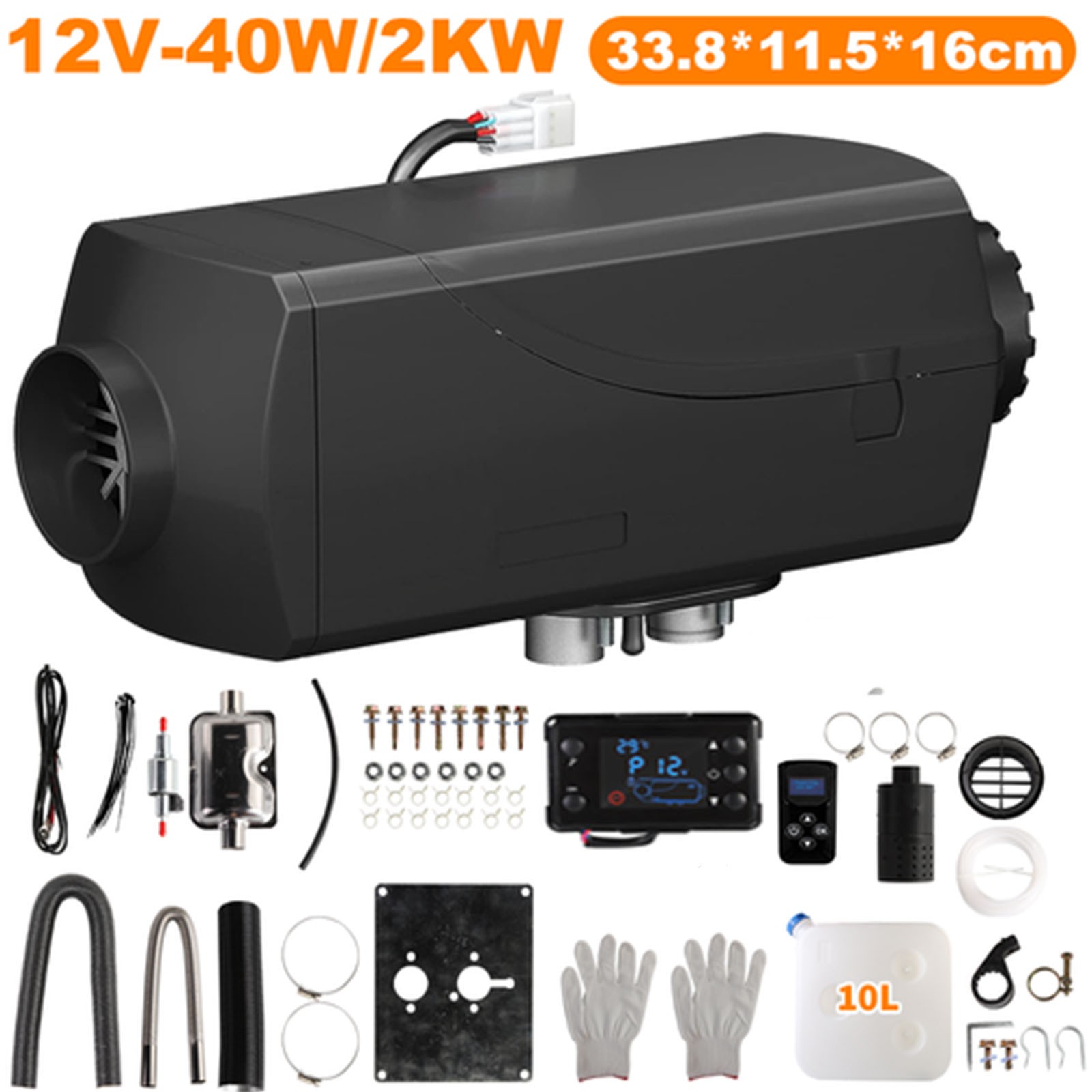 12-24V 2KW-5KW-8KW Diesel Air Heater Bluetooth/LCD Thermostat Caravan Motorhome