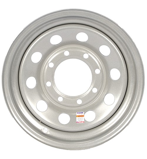 Dexstar WH166-8SM – 16 x 6 Inch Silver Mod Wheel – 8 on 6-1/2 – 4.90 Pilot