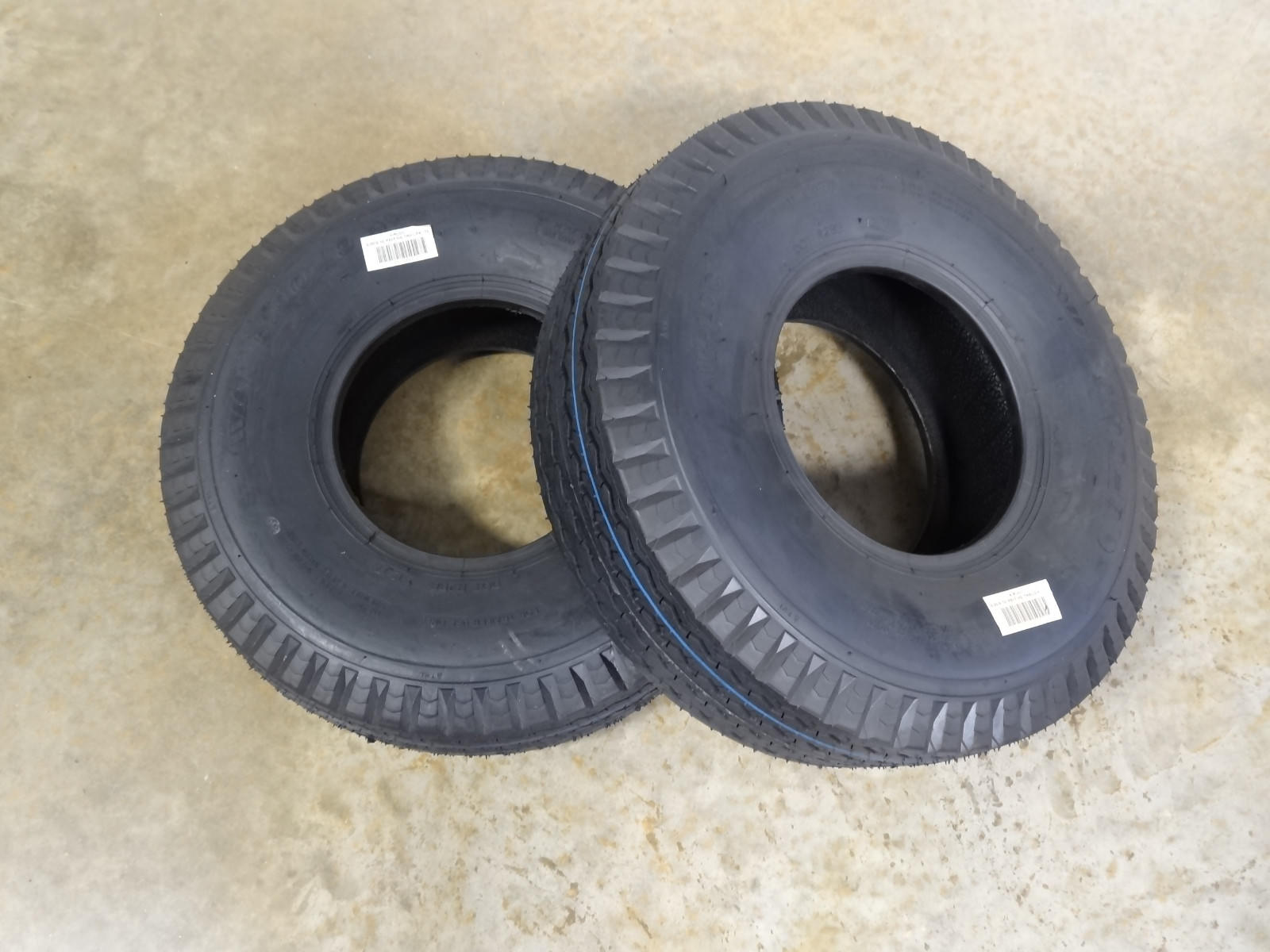 TWO 6.90-9 Air-Loc Trailer Tires 10 ply can replace 6.90/6.00-9 or 6.00-9 READ