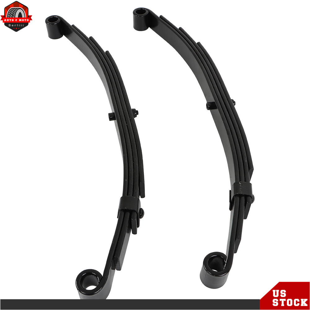 5000 lbs Axle Trailer Leaf Spring 4 Leaf Double Eye 2500 lbs Cap Per Set of 4