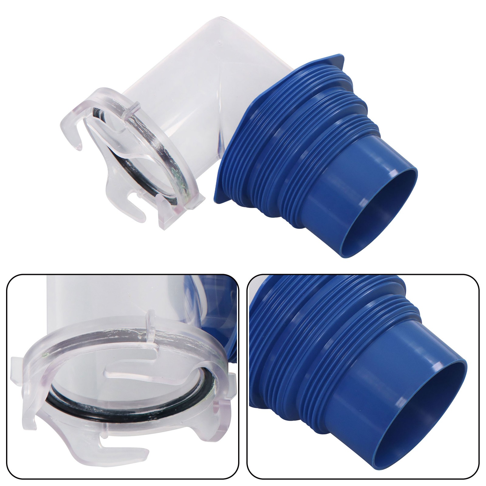 10FT Heavy-Duty RV Sewer Hose with Clear 90-degree Adapter for Easy Draining New