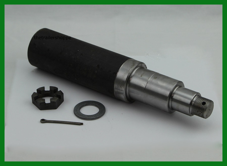 Trailer Spindle Kit 2,500 lb. 2.2″ Round Kit Nut, Washer, & Cotter Pin Set of 2
