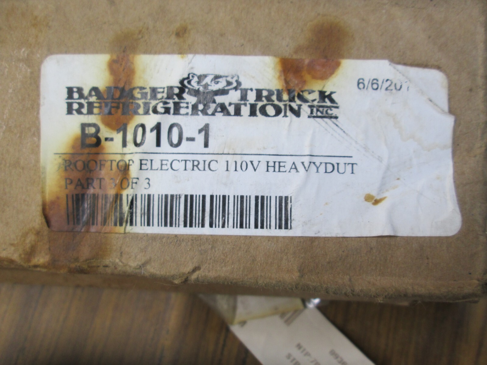 Airxcel 9233A electric heat Add on for roof mounted AC in a RV