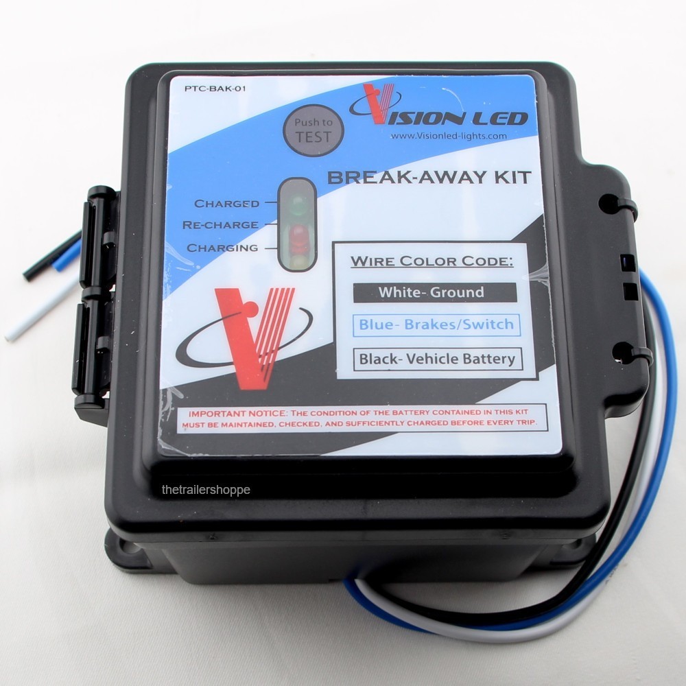 The Engager Redline trailer break Away Kit Brakeaway Battery Charger Tester