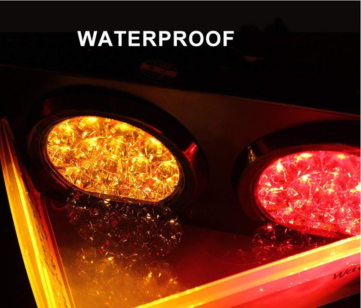 auovo LED Truck/Trailer Tail Lights with Iron Bracket Base – Waterproof DC12-…