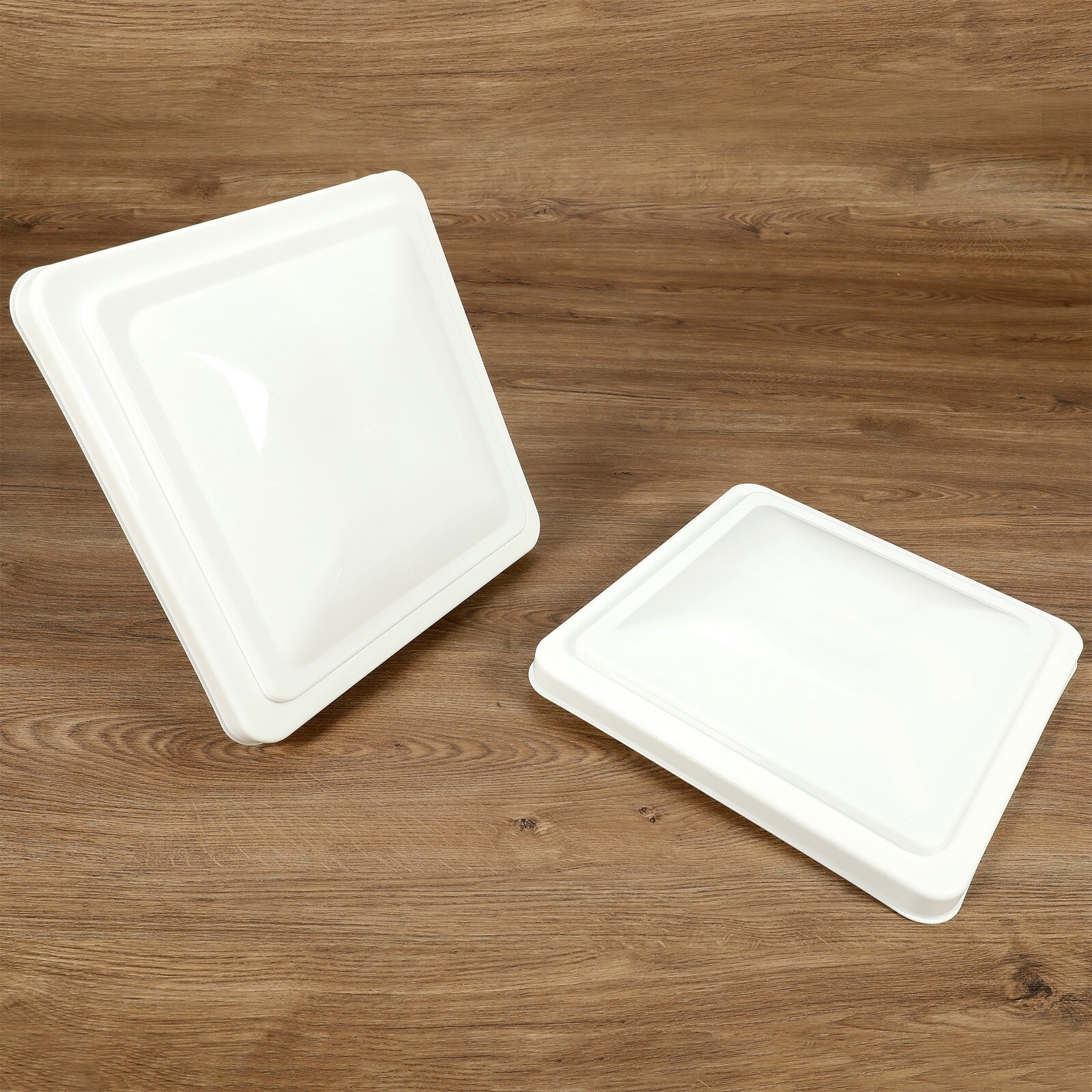 2 Pcs White 14″ x 14″ Replacement RV Roof Vent Cover Camper RV Trailer Ventline