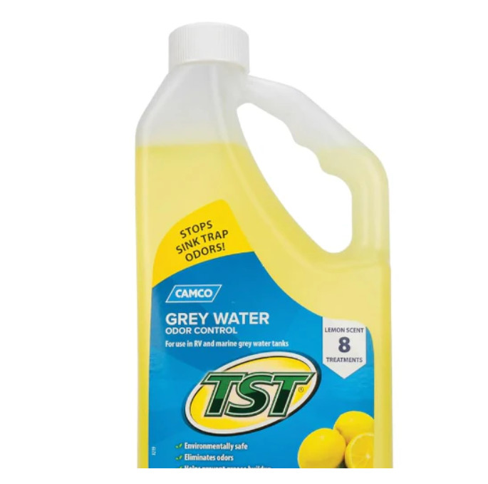 Camco TST RV Grey Water Odor Control Lemon 32 oz Bottle Model 40252