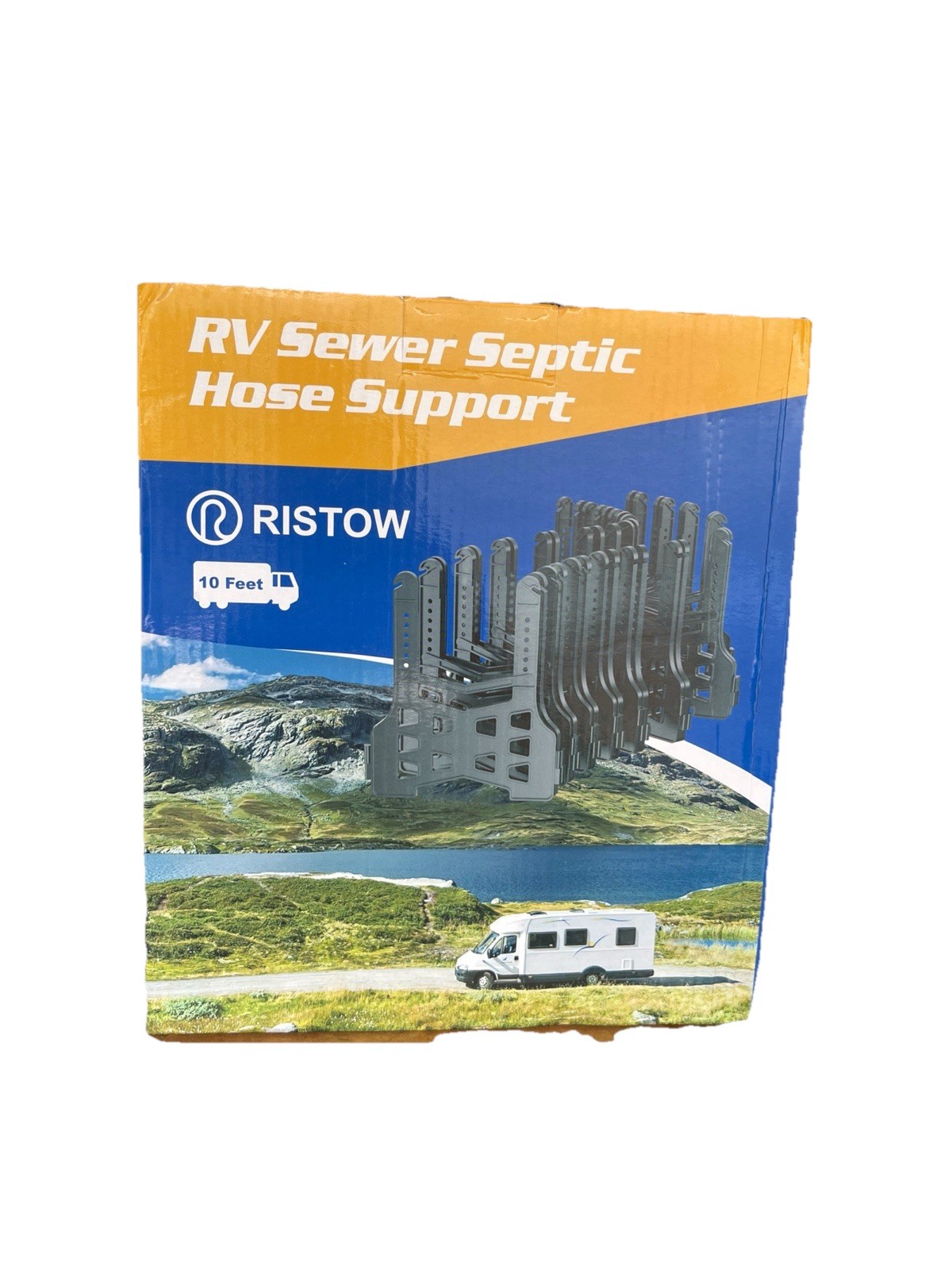 Ristow RV Sewer Hose Support 10 Feet New Fully Assembled Quick Release Color N/A