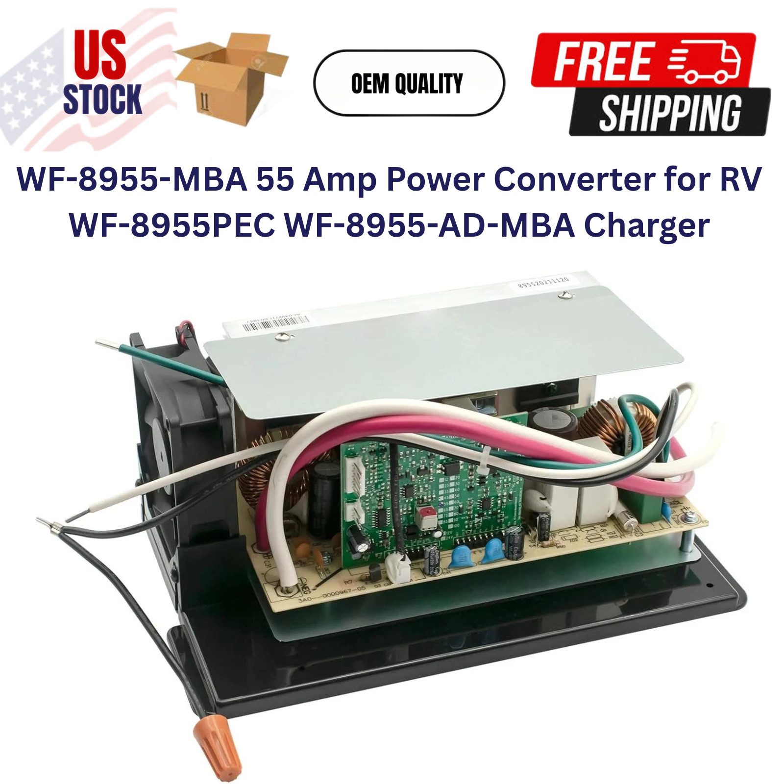 WF-8955-MBA 55 Amp Power Converter for RV WF-8955PEC WF-8955-AD-MBA Charger