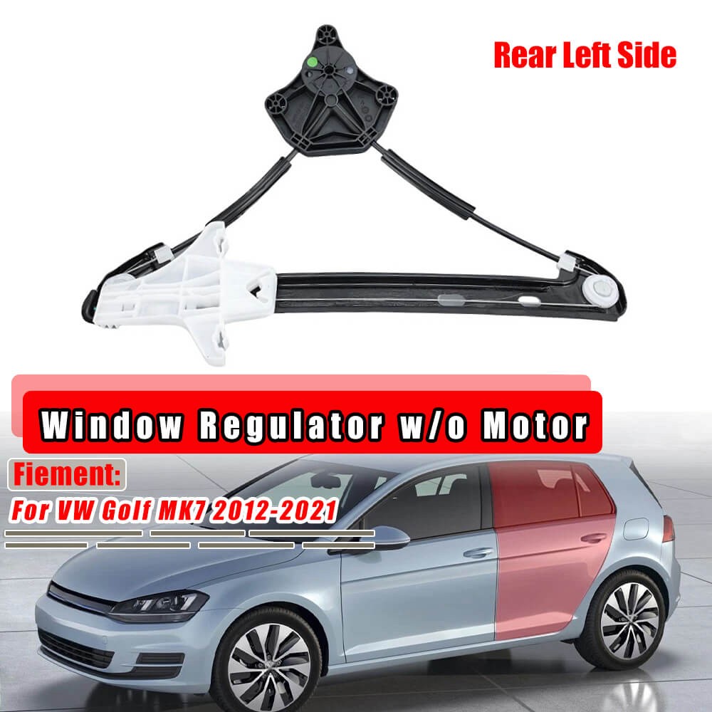 Rear Left Right Window Regulator w/o Motor For VW Golf MK7 2012-2021