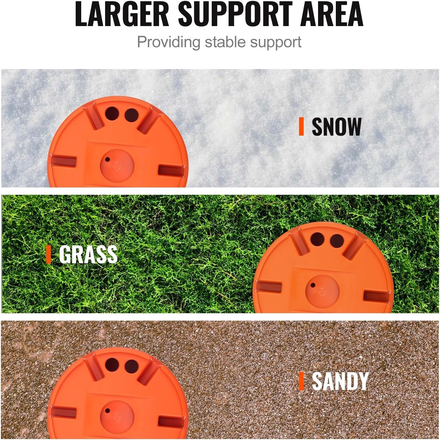2000 lbs Capacity Trailer Jack Blocks – Durable Polypropylene RV Stabilizers