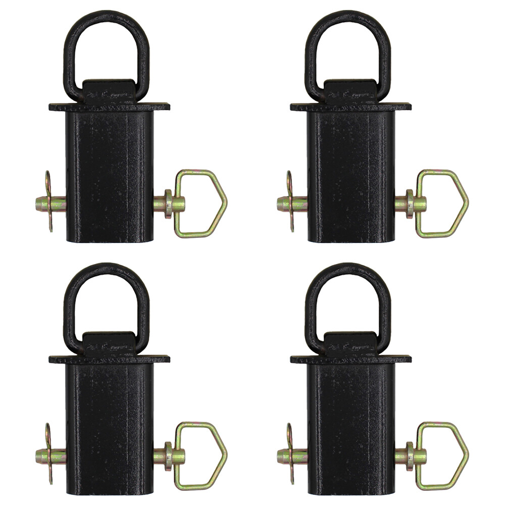 4-Heavy Duty Removable D-Ring Stake Pocket 12,000 lbs Trailer/Flat Bed PK-SPTD4