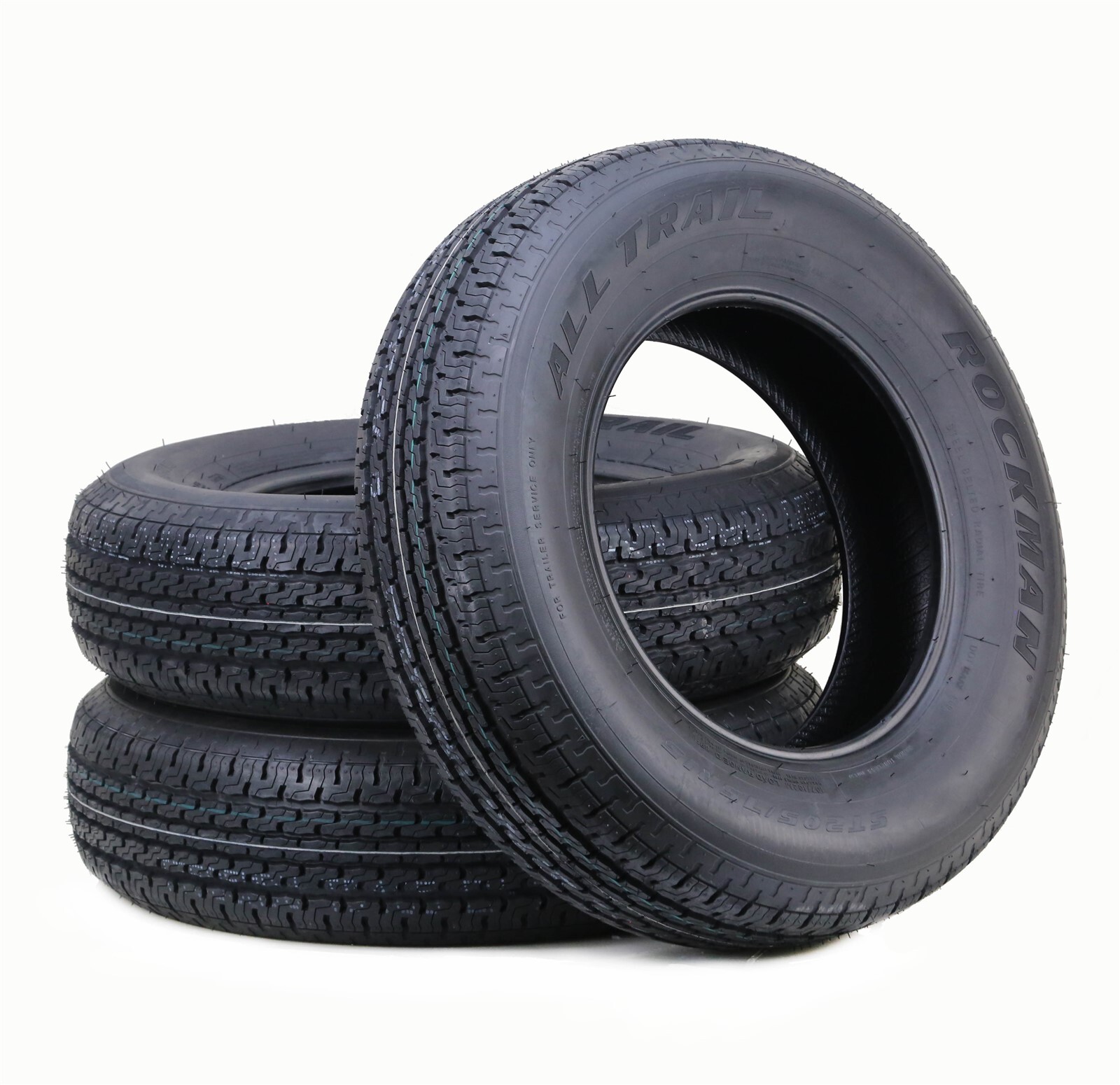 Set 3 Trailer Tire ST205/75R15 8-Ply Load Range D ,107M Steel Belted Radial