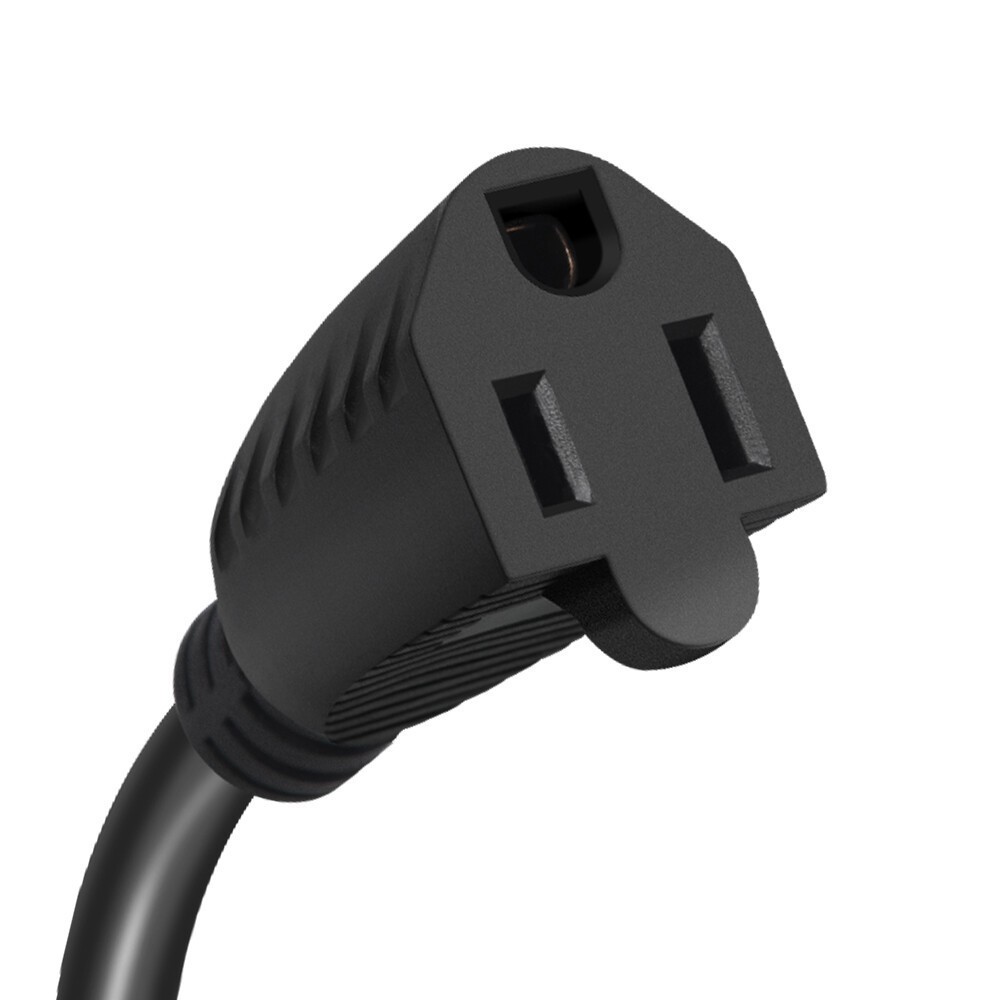 15A AC Port Plug 125V Shore Power Inlet w/ Integrated 18″ Cord for Boat Marine