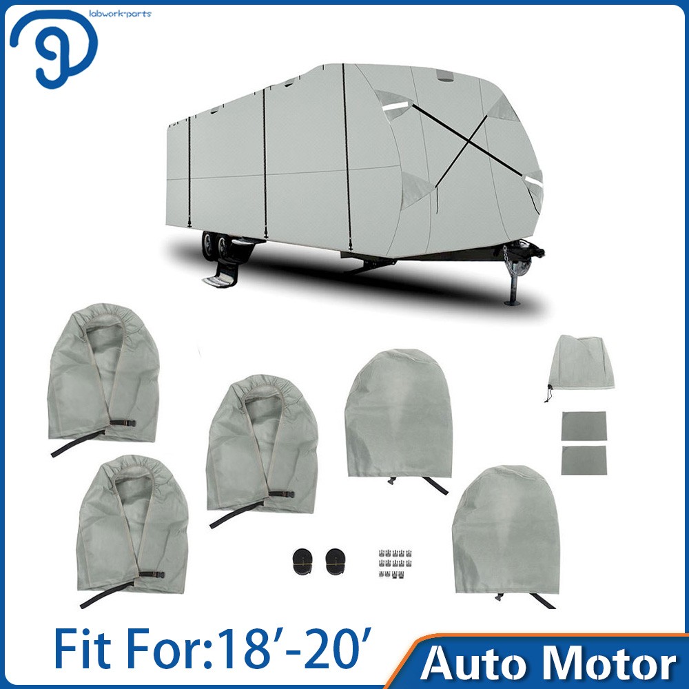 Non-Woven Fabric 18′-33′ Travel Trailer RV Cover Waterproof Anti-UV For Camper