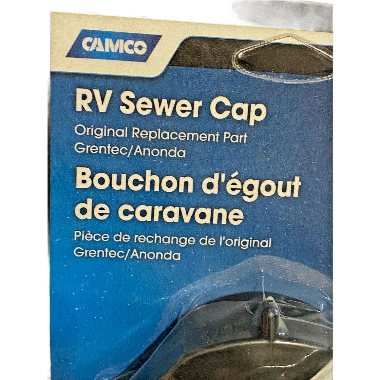 RV Sewer Cap Camco 39463 Sewer Cap W/hose Connection Sanitation Original Camper