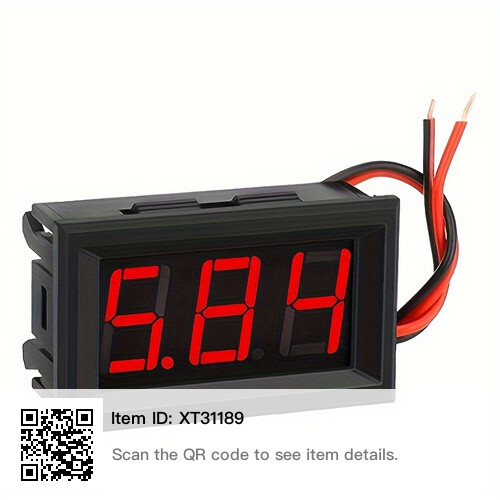LED Display Voltmeter DC Voltage Measurement from 5V to 120V