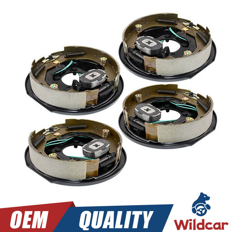 4pcs New Electric Trailer Brake Assembly 10″ x 2-1/4″ Kit For 3500 lbs axle