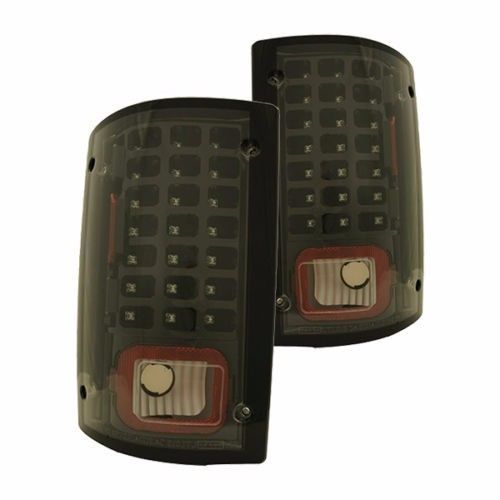 REXHALL VISION 2000 2001 2003 BLACK LED TAIL LIGHT TAILLIGHT REAR LAMPS RV PAIR