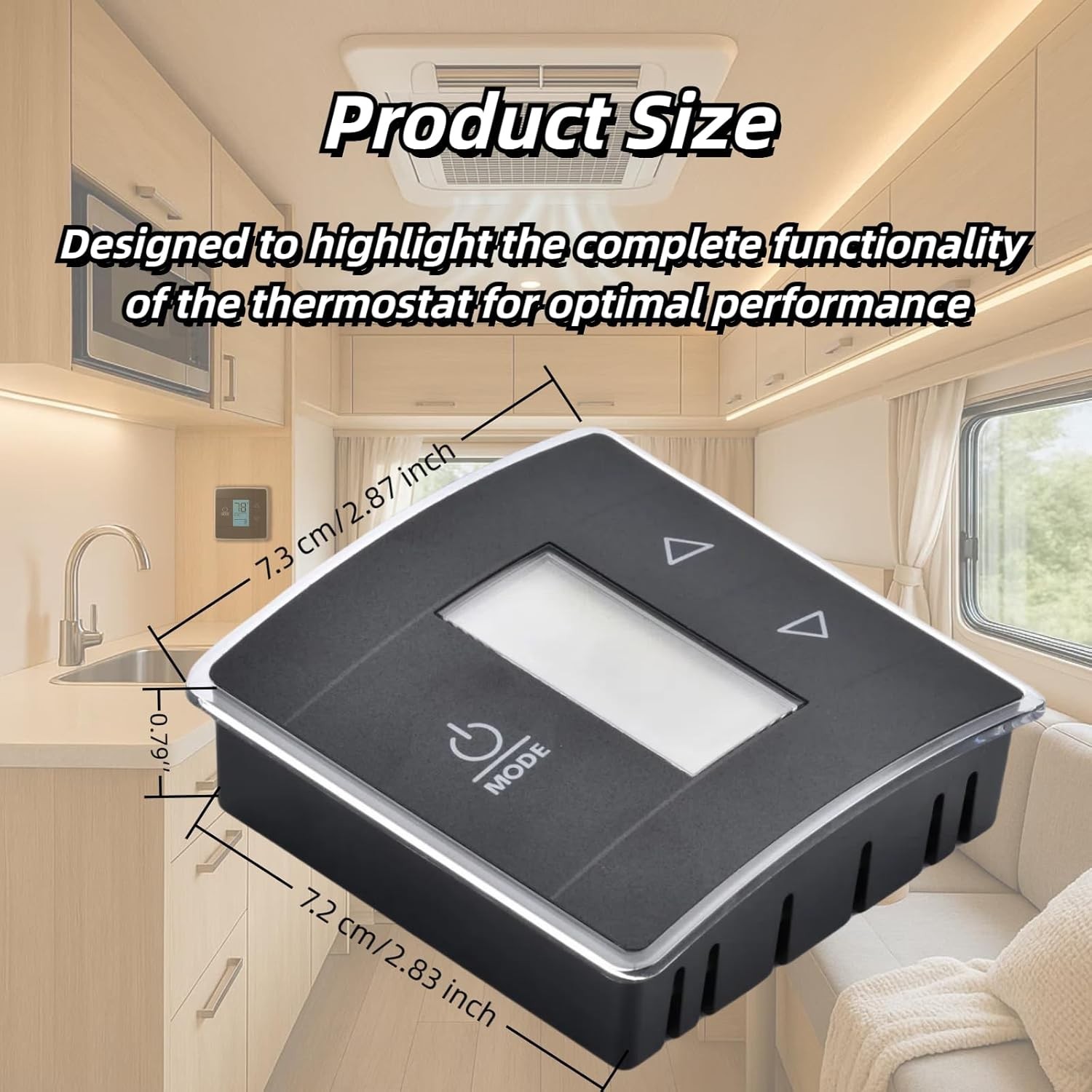 RV Thermostat Compatible with Dometic 3316250.712, 3-Wire Single Zone Control…