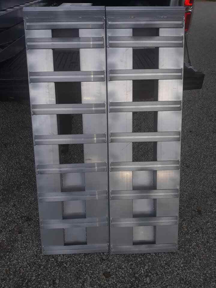 48″x15″x3″ 11000_LB_ALUMINUM_CAR_TRAILER auto hauler Hook ends pin eye beaver