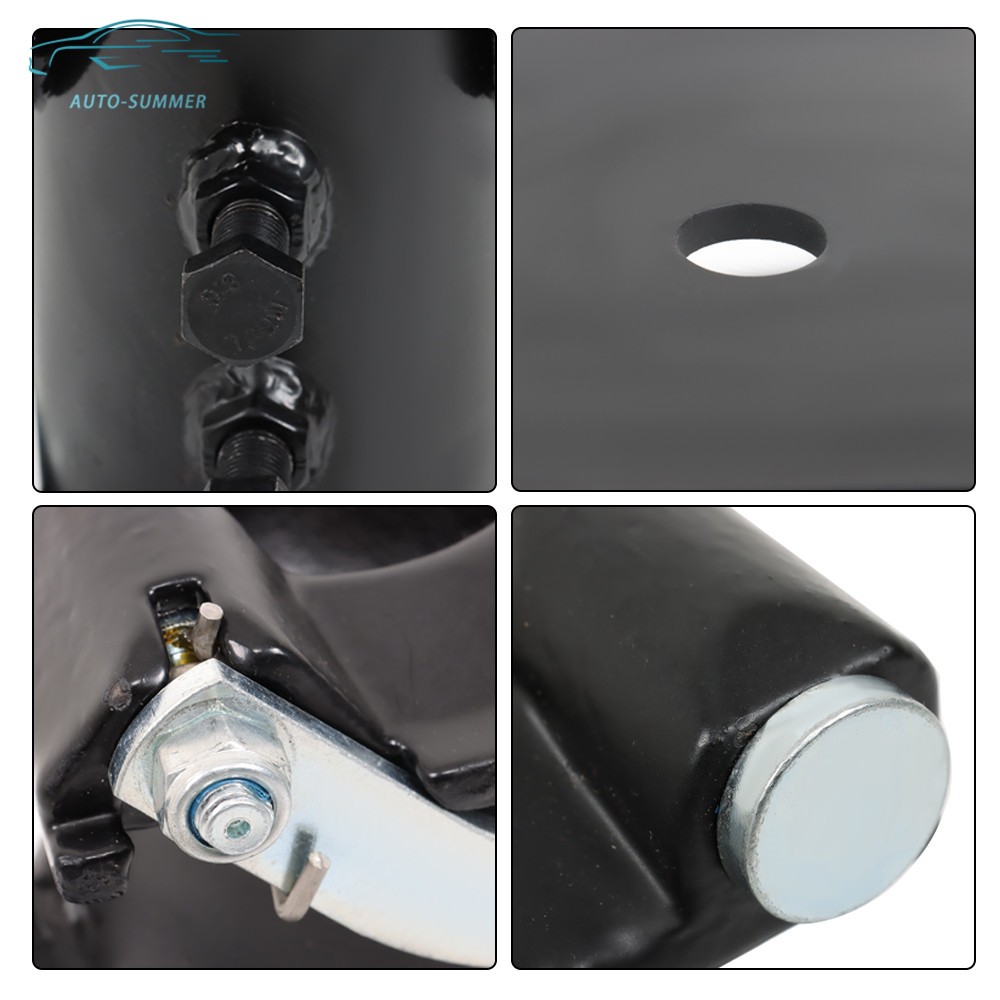 Adjustable 12″ 15″ 17″ Forward Offset 5th Wheel Adapter Hitch to Gooseneck Black