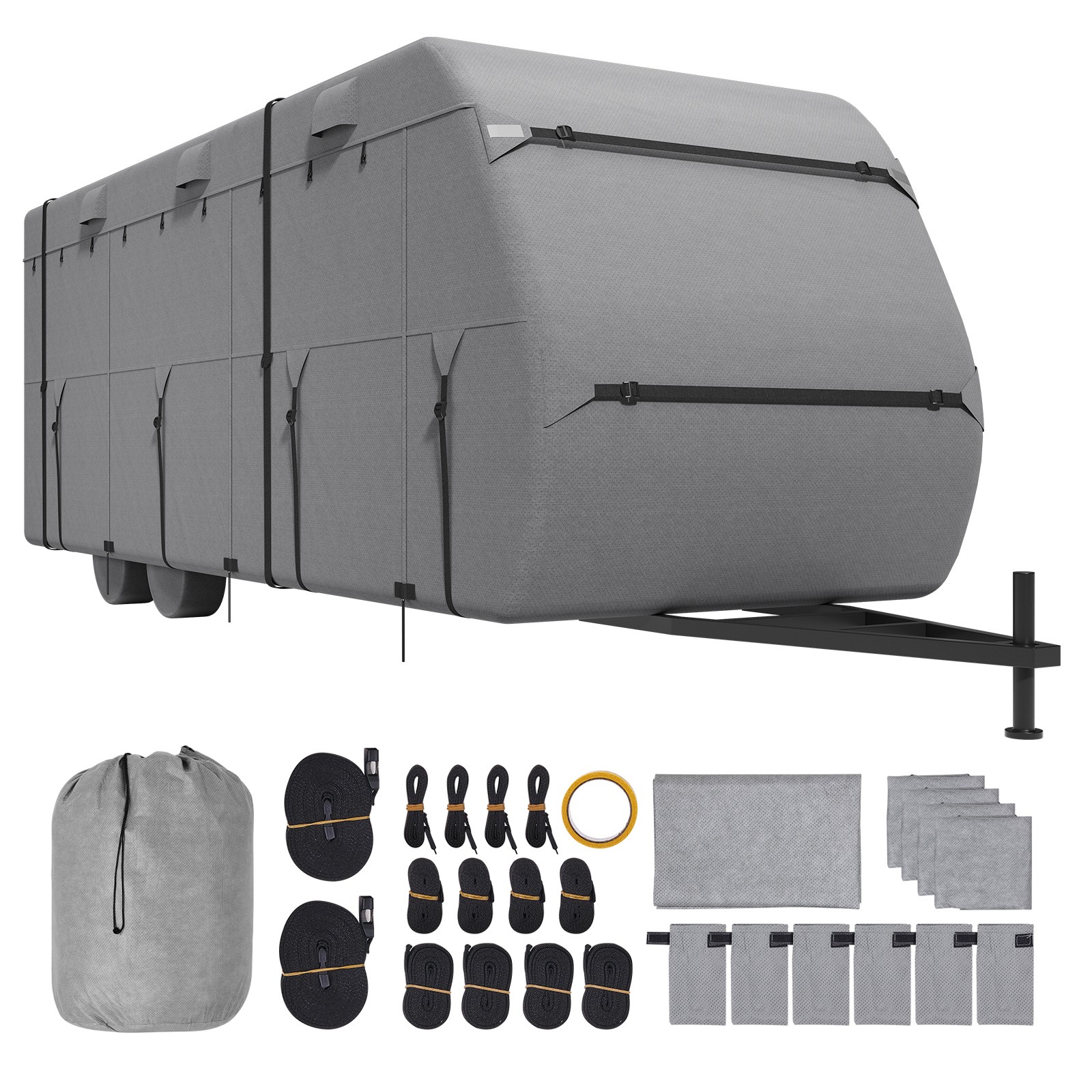 Uimoso Durable RV Cover for 22-24 ft Trailers, Non-Woven Fabric Design