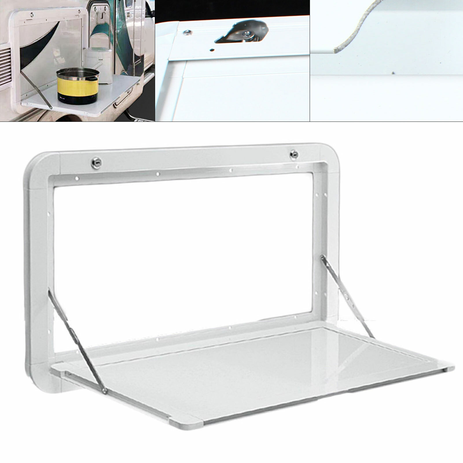 Wall Mounted Aluminum Alloy RV Folding External Table Outdoor Picnic Table