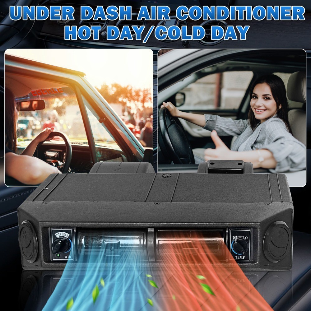 12V Cool & Heat Underdash Air Conditioner Electric Energy Efficient A/C Set